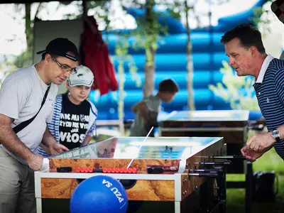 Mistrzostwa w piłkarzyki na 3 stołach - Park Atrakcji Mega Piłkarski - Organizacja Imprez, Pikników, Festynów