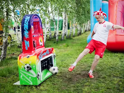 Siłomierz kopacz - Park Atrakcji Mega Piłkarski - Organizacja Imprez, Pikników, Festynów