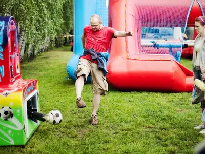 Siłomierz kopacz - Park Atrakcji Mega Piłkarski - Organizacja Imprez, Pikników, Festynów