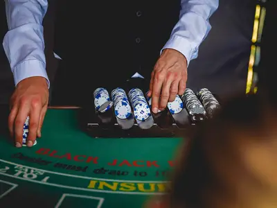 Zabawa w Black Jack'a z obsługą krupiera - Park Atrakcji Las Vegas - Organizacja Imprez, Pikników, Festynów