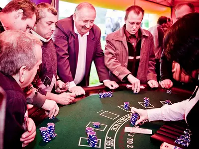 Zabawa w Black Jack'a z obsługą krupiera - Park Atrakcji Las Vegas - Organizacja Imprez, Pikników, Festynów