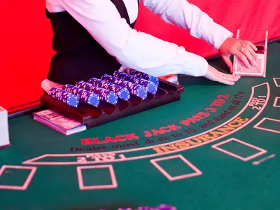 Zabawa w Black Jack'a z obsługą krupiera - Park Atrakcji Las Vegas - Organizacja Imprez, Pikników, Festynów