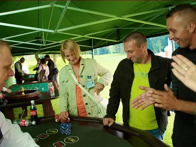 Zabawa w pokera z obsługą krupiera - Park Atrakcji Las Vegas - Organizacja Imprez, Pikników, Festynów